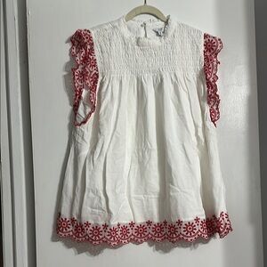 Crown & Ivy White Plus Size Blouse